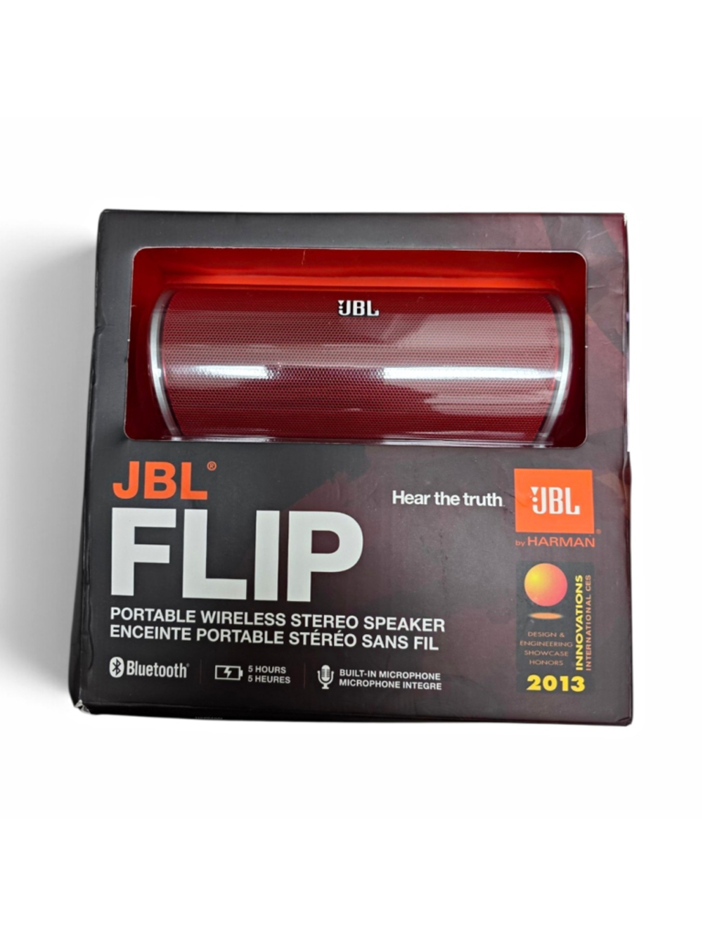 JBL Flip Portable Bluetooth Wireless Speaker w/ Built-In Microphone, Red